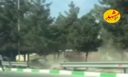 فرار دیوانه‌وار تراکتور از دست پلیس در مشهد/ راننده خاطی دستگیر شد