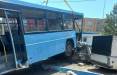 حوادث تبریز,برخورد شدید اتوبوس شهری با چند خودرو و عابران پیاده در تبریز