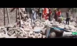 فیلم/ یک فوتی بر اثر ریزش ساختمان قدیمی در شهر گلستان