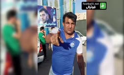 فیلم/ پاره کردن بنر حجت کریمی و علی امیری در کمپ مرحوم ناصر حجازی توسط یک هوادار!