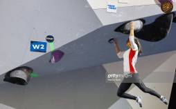 تصاویر الناز رکابی در مسابقات سنگ‌نوردی قهرمانی جهان,عکس های الناز رکابی در مسابقات سنگ نوردی,تصاویر الناز رکابی در مسابقات سنگ نوری جهان