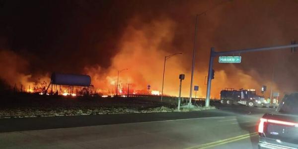 آتش‌سوزی‌های جنگلی در هاواییِ,آتش سوزی در هاوایی