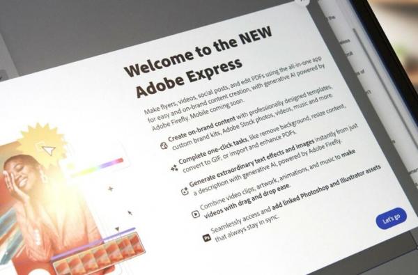 نسخه جدید ادوبی Express با قابلیت های هوش مصنوعی,نرم افزار Adobe Express