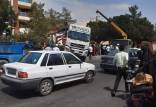 حوادث سمنان,زیر گرفتن طلبکار با تریلی در بلوار قائم سمنان
