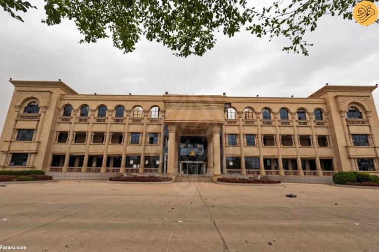 تصاویری از میزان تخریب کاخ ریاست جمهوری سودان,عکس های کاخ ریاست جمهوری سودان,تصاویری از کاخ ریاست جمهوری سودان