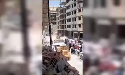 فیلم/ لحظه هولناک فرو ریختن ساختمان‌ها در جنوب تهران