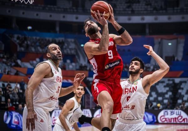 تیم ملی بسکتبال,شکست بسکتبال ایران به لبنان