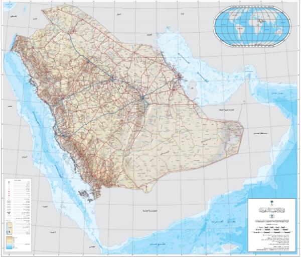 عربستان,نقشه عربستان