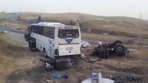 تصادف زائران ایرانی در عراق,فوت ۹ زائر ایرانی در در دو تصادف اخیر در عراق