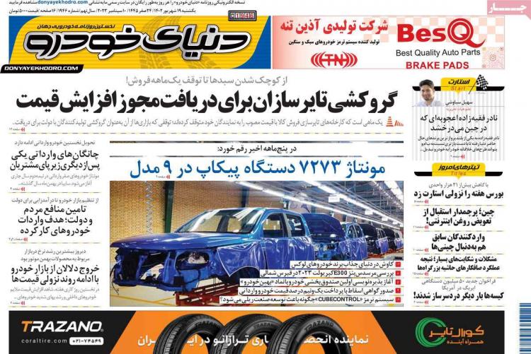 عناوین روزنامه های اقتصادی یکشنبه 19 شهریور 1402 عناوین روزنامه های اقتصادی یکشنبه 19 شهریور 1402,روزنامه,روزنامه های امروز,روزنامه های اقتصادی