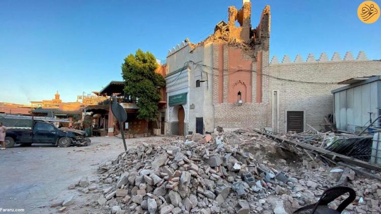 تصاویر زلزله ویرانگر در مراکش با هزار کشته و زخمی,عکس های زلزله مراکش,تصاویر زلزله مراکش