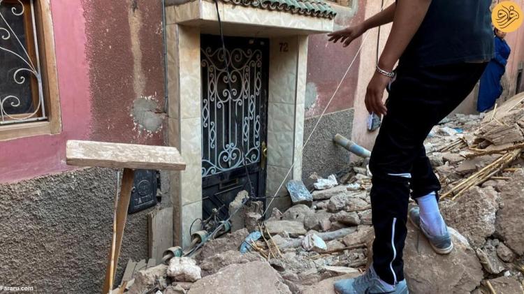 تصاویر زلزله ویرانگر در مراکش با هزار کشته و زخمی,عکس های زلزله مراکش,تصاویر زلزله مراکش