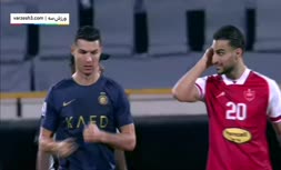 فیلم/ جواب رد رونالدو به شهاب زاهدی پس از درخواست پیراهنش