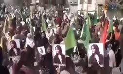 فیلم/ اعتراضات در سوریه با تصاویر مهسا امینی