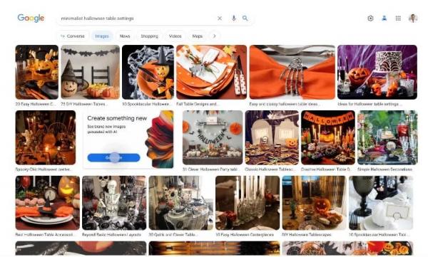 ویژگی های جدید گوگل,اضافه شدن قابلیت ساخت تصویر با هوش مصنوعی به نوار جستجوی گوگل