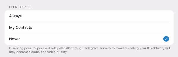 تلگرام,افشای آدرس IP کاربران تلگرام در تماس‌های صوتی
