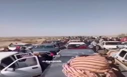 ویدئویی باورنکردنی از هجوم اتباع افغان به ایران