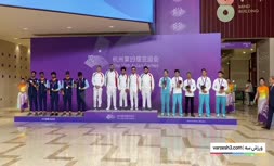 فیلم/ مراسم اهدای مدال طلای تاریخی شطرنج در بازی‌های آسیایی
