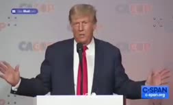 فیلم/ تمسخر بایدن توسط ترامپ در جمع جمهوری‌خواهان