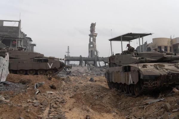 تصاویری از تانک ها و بولدوزهای اسرائیلی در خاک نوار غزه,حمله اسرائیل به غزه و حماس