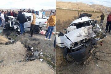 تصادف شدید سه خودرو در جاده راژان ارومیه,حادثه