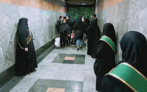 برخورد با بی حجابی,وضعیت امنیتی متروی تئاتر شهر به خاطر حضور حجاب‌بانان