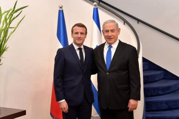 مکرون و نتانیاهو,مکرون در اسرائیل