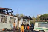 آتش‌سوزی مرگبار در یک کمپ ترک‌اعتیاد,آتش سوزی در لنگرود