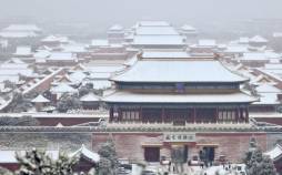 تصاویر بارش برف در پایتخت چین,,کس های بارش برف در چین,تصاویر بارش برف سنگین در چین