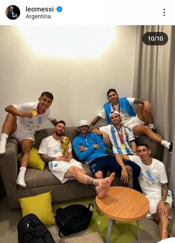 لیونل مسی,واکنش مسی به سالگرد قهرمانی آرژانتین در جام جهانی قطر