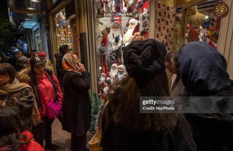 تصاویر حال و هوای کریسمس 2024 در تهران,عکس های کریسمس در تهران,تصاویر کریسمسی از تهران
