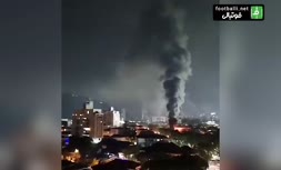 فیلم/ به آتش کشیدن ماشین و ورزشگاه توسط هواداران سانتوس پس از سقوط به دسته پایین تر