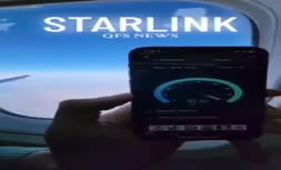 فیلم/ تست باورنکردنی اینترنت استارلینک در هواپیما