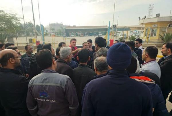 تجمع کارگران شرکت پایانه‌ها و مخازن پتروشیمی, اعتراض کارگران پتروشیمی در بندر ماهشهر