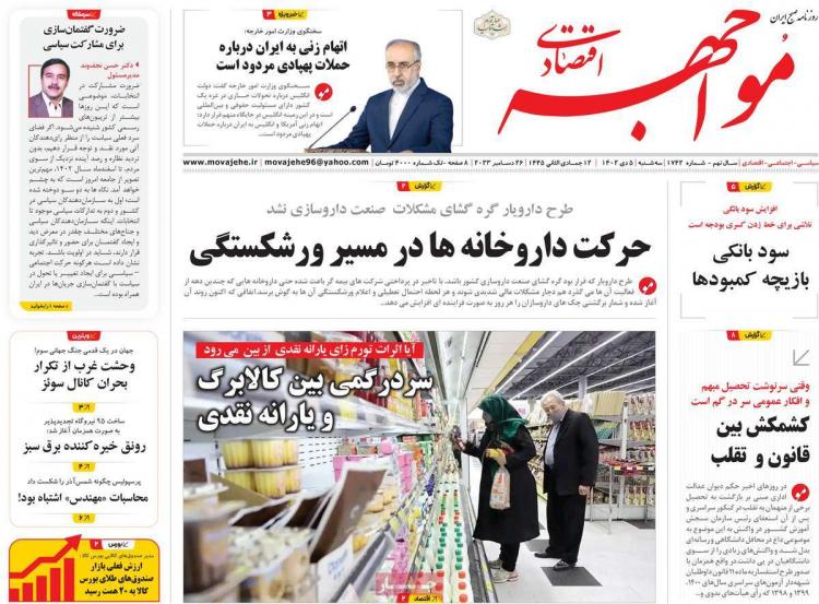 عناوین روزنامه های اقتصادی سه شنبه 5 دی 1402 عناوین روزنامه های اقتصادی سه شنبه 5 دی 1402,روزنامه,روزنامه های امروز,روزنامه های اقتصادی