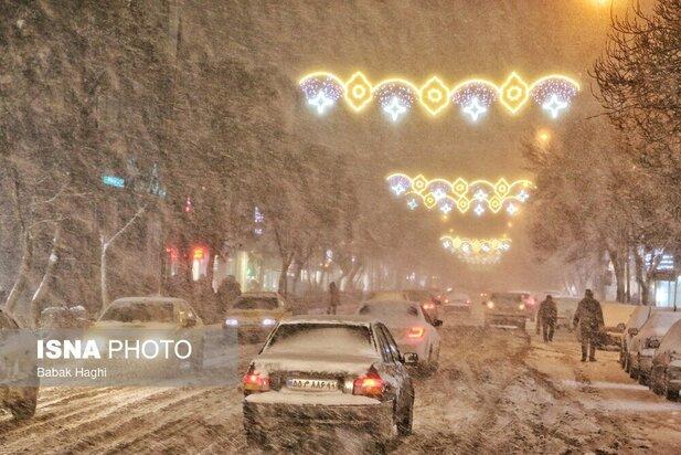 تصاویر بارش برف در اردبیل,عکس های بارش برف در اردبیل,تصاویری از بارش برف در ایران در دی 1402
