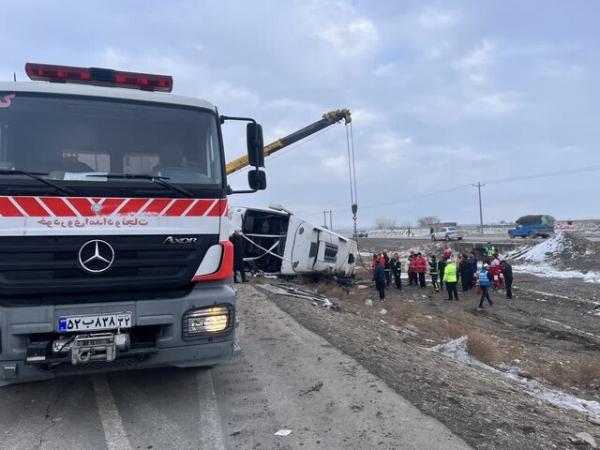 واژگونی اتوبوس مسافربری مشهد به قزوین,حوادث قزوین