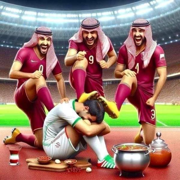 تیم ملی ایران,تصویر توهین آمیز روزنامه قطری علیه ایران