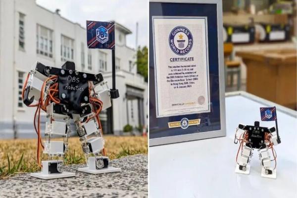 ربات انسان نما,ساخت کوچک‌ترین ربات انسان‌نمای جهان توسط دانش‌آموزان چینی