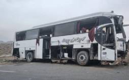حوادث سبزوار,برخورد اتوبوس با کامیون در شرق سبزوار