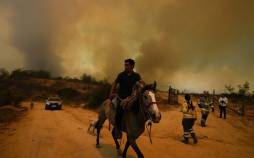 تصاویر آتش‌سوزی‌های مرگبار در شیلی,عکس های آتش سوزی در شیلی,تصاویر آتش گرفتن جنگل های شیلی