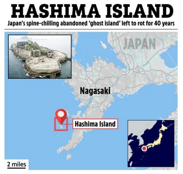 جزیره جهنم,جزیره‌ای کوچک و متروکه در ژاپن