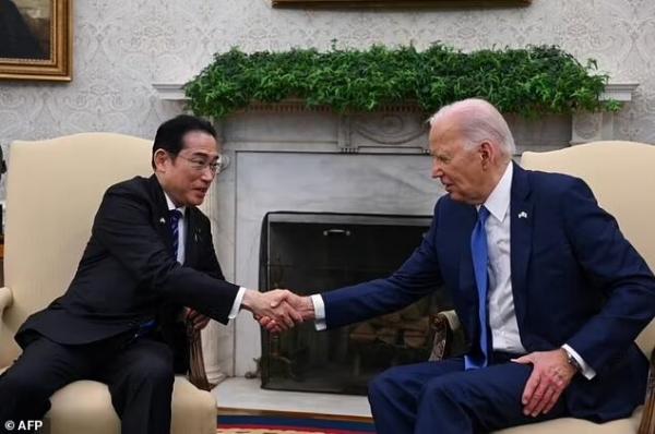 جو بایدن و نخست وزیر ژاپن,اظهارات بایدن در حمایت اسرائیل