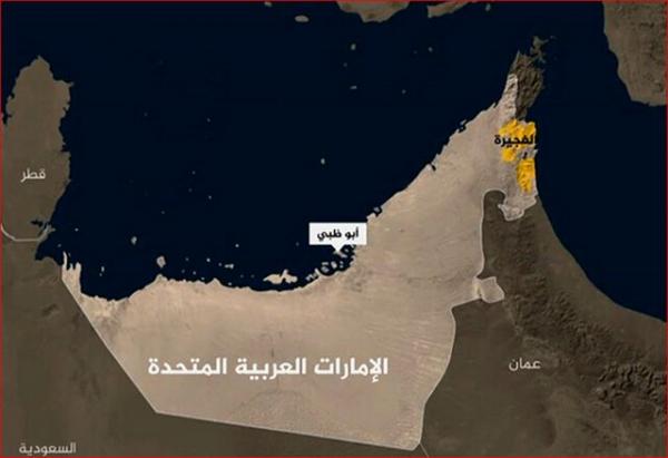 وقوع حادثه دریایی در نزدیکی بندر الفجیره امارات,بندر الفجیره امارات