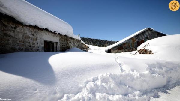 روستای هاندره,برف شدید در روستای هاندره ترکیه