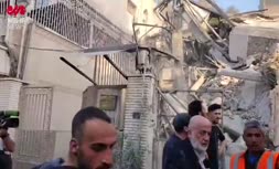تصاویر جدید از داخل سفارت ایران پس از حمله اسرائیل