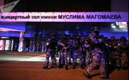 تصاویر حمله تروریستی به سالن کنسرت در مرکز تجاری در حومه مسکو,عکس های حمله تروریستی به مسکو,تصاویری از حمله داعش به یک سالن کنسرت در روسیه