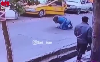 فیلم/ بازداشت عامل ضرب و شتم یک خانم در ساری