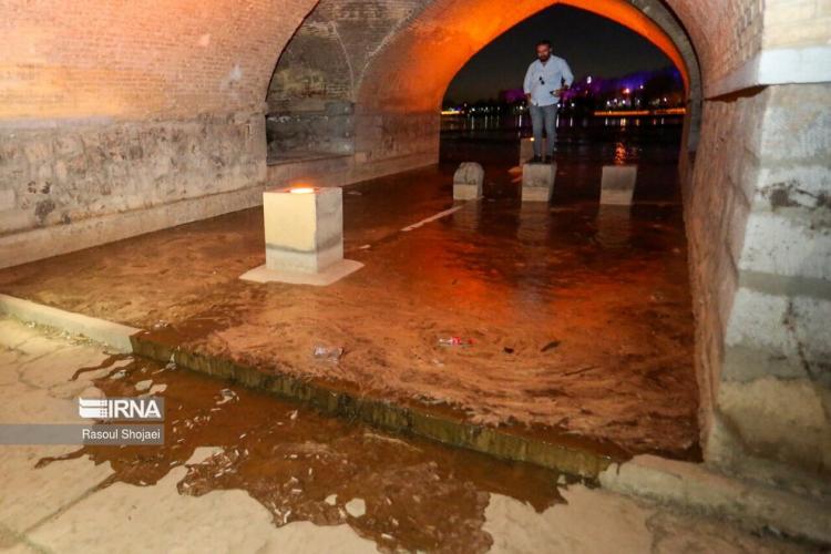 تصاویر جاری شدن آب در زاینده‌رود,عکس های جاری شدن آب در زاینده‌رود,تصاویر زاینده رود در فروردین 1403