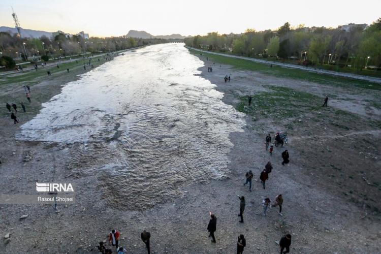 تصاویر جاری شدن آب در زاینده‌رود,عکس های جاری شدن آب در زاینده‌رود,تصاویر زاینده رود در فروردین 1403